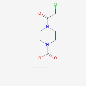 molecular formula C11H19ClN2O3 B064673 Tert-butyl 4-(2-chloroacetyl)piperazine-1-carboxylate CAS No. 190001-40-2