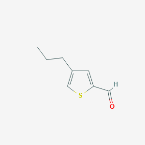 molecular formula C8H10OS B064680 4-Propylthiophene-2-carbaldehyde CAS No. 163461-00-5
