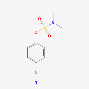 molecular formula C9H10N2O3S B064690 4-cyanophenyl N,N-dimethylsulfamate CAS No. 164648-84-4