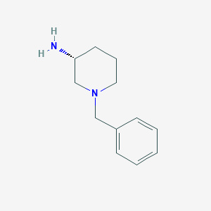 molecular formula C12H18N2 B064692 (R)-3-Amino-1-benzylpiperidine CAS No. 168466-84-0