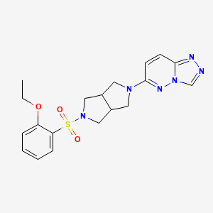 molecular formula C19H22N6O3S B6469209 2-(2-ethoxybenzenesulfonyl)-5-{[1,2,4]triazolo[4,3-b]pyridazin-6-yl}-octahydropyrrolo[3,4-c]pyrrole CAS No. 2640979-23-1