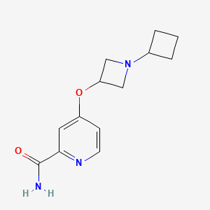 molecular formula C13H17N3O2 B6469810 4-[(1-cyclobutylazetidin-3-yl)oxy]pyridine-2-carboxamide CAS No. 2640815-46-7