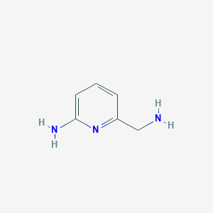 molecular formula C6H9N3 B064707 6-(Aminomethyl)pyridin-2-amine CAS No. 167298-54-6