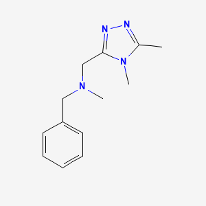 molecular formula C13H18N4 B6471866 benzyl[(4,5-dimethyl-4H-1,2,4-triazol-3-yl)methyl]methylamine CAS No. 2640953-00-8