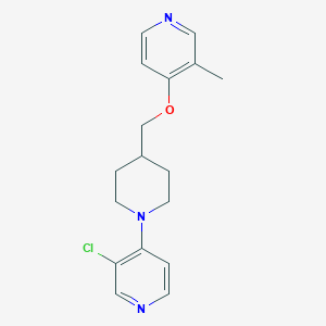 molecular formula C17H20ClN3O B6471966 3-chloro-4-(4-{[(3-methylpyridin-4-yl)oxy]methyl}piperidin-1-yl)pyridine CAS No. 2640885-42-1