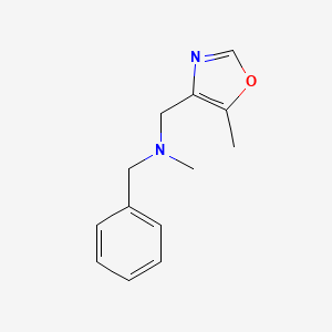 molecular formula C13H16N2O B6472143 benzyl(methyl)[(5-methyl-1,3-oxazol-4-yl)methyl]amine CAS No. 2640885-72-7