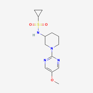 molecular formula C13H20N4O3S B6472264 N-[1-(5-methoxypyrimidin-2-yl)piperidin-3-yl]cyclopropanesulfonamide CAS No. 2640961-62-0