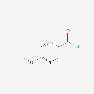 molecular formula C7H6ClNO2 B064738 6-甲氧基吡啶-3-甲酰氯 CAS No. 193538-78-2