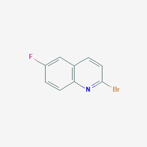 molecular formula C9H5BrFN B064740 2-溴-6-氟喹啉 CAS No. 159870-91-4