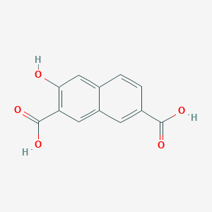 molecular formula C12H8O5 B064741 3-Hydroxy-2,7-naphthalenedicarboxylic acid CAS No. 160592-73-4