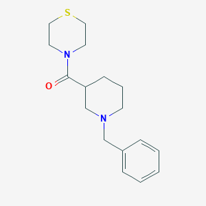 molecular formula C17H24N2OS B6474224 4-(1-benzylpiperidine-3-carbonyl)thiomorpholine CAS No. 2640829-28-1