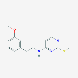 molecular formula C14H17N3OS B6474295 N-[2-(3-methoxyphenyl)ethyl]-2-(methylsulfanyl)pyrimidin-4-amine CAS No. 2640862-11-7
