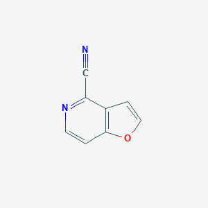 molecular formula C8H4N2O B064743 Furo[3,2-c]pyridine-4-carbonitrile CAS No. 190957-76-7
