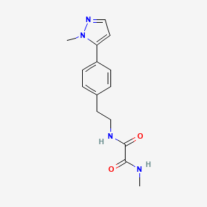 molecular formula C15H18N4O2 B6474814 N-methyl-N'-{2-[4-(1-methyl-1H-pyrazol-5-yl)phenyl]ethyl}ethanediamide CAS No. 2640836-50-4