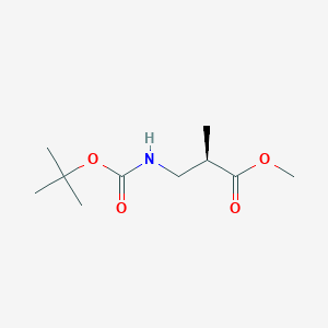 molecular formula C10H19NO4 B064755 Methyl (2R)-2-methyl-3-[(2-methylpropan-2-yl)oxycarbonylamino]propanoate CAS No. 182486-32-4