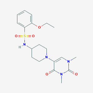 molecular formula C19H26N4O5S B6475506 N-[1-(1,3-dimethyl-2,4-dioxo-1,2,3,4-tetrahydropyrimidin-5-yl)piperidin-4-yl]-2-ethoxybenzene-1-sulfonamide CAS No. 2640818-86-4