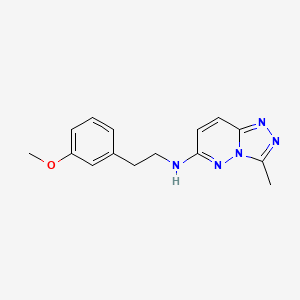 molecular formula C15H17N5O B6475546 N-[2-(3-methoxyphenyl)ethyl]-3-methyl-[1,2,4]triazolo[4,3-b]pyridazin-6-amine CAS No. 2640979-99-1