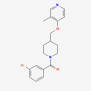 molecular formula C19H21BrN2O2 B6475645 4-{[1-(3-bromobenzoyl)piperidin-4-yl]methoxy}-3-methylpyridine CAS No. 2640843-15-6