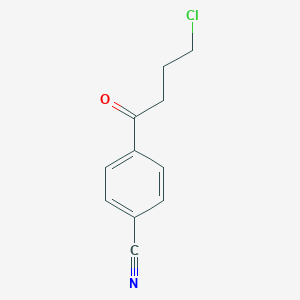 molecular formula C11H10ClNO B064760 4-Chloro-1-(4-cyanophenyl)-1-oxobutane CAS No. 188851-50-5