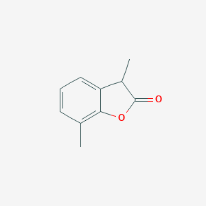 molecular formula C10H10O2 B064769 3,7-Dimethylbenzofuran-2(3H)-one CAS No. 173419-94-8