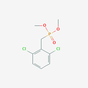 molecular formula C9H11Cl2O3P B064771 1,3-Dichloro-2-(dimethoxyphosphorylmethyl)benzene CAS No. 162247-45-2