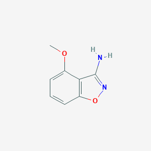 molecular formula C8H8N2O2 B064774 4-Methoxy-1,2-benzisoxazol-3-amine CAS No. 177995-40-3
