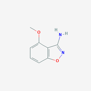 molecular formula C8H8N2O2 B064774 4-Methoxy-1,2-benzoxazol-3-amine CAS No. 177995-40-3