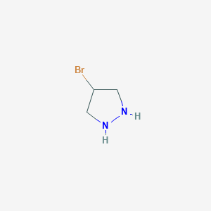 Pyrazolidine, 4-bromo-