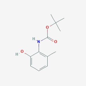 molecular formula C12H17NO3 B064776 2-(Boc-氨基)-3-甲基苯酚 CAS No. 177342-60-8
