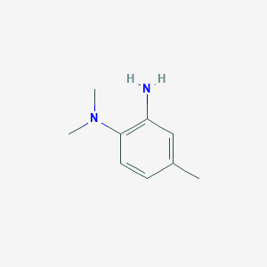 molecular formula C9H14N2 B064778 N1,N1,4-Trimethylbenzene-1,2-diamine CAS No. 183251-82-3