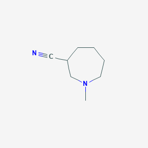molecular formula C8H14N2 B064779 1-Methylazepane-3-carbonitrile CAS No. 161959-11-1