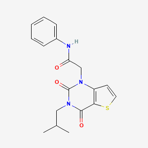 2-[3-(2-methylpropyl)-2,4-dioxo-1H,2H,3H,4H-thieno[3,2-d]pyrimidin-1-yl]-N-phenylacetamide