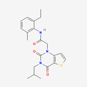 N-(2-ethyl-6-methylphenyl)-2-[3-(2-methylpropyl)-2,4-dioxo-1H,2H,3H,4H-thieno[3,2-d]pyrimidin-1-yl]acetamide
