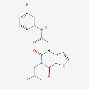 N-(3-fluorophenyl)-2-[3-(2-methylpropyl)-2,4-dioxo-1H,2H,3H,4H-thieno[3,2-d]pyrimidin-1-yl]acetamide