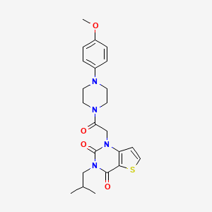 1-{2-[4-(4-methoxyphenyl)piperazin-1-yl]-2-oxoethyl}-3-(2-methylpropyl)-1H,2H,3H,4H-thieno[3,2-d]pyrimidine-2,4-dione