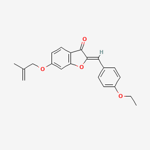 molecular formula C21H20O4 B6478883 (2Z)-2-[(4-ethoxyphenyl)methylidene]-6-[(2-methylprop-2-en-1-yl)oxy]-2,3-dihydro-1-benzofuran-3-one CAS No. 623117-44-2