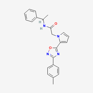 2-{2-[3-(4-methylphenyl)-1,2,4-oxadiazol-5-yl]-1H-pyrrol-1-yl}-N-(1-phenylethyl)acetamide