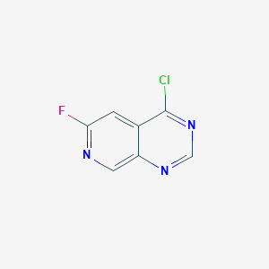 molecular formula C7H3ClFN3 B064790 4-氯-6-氟吡啶并[3,4-D]嘧啶 CAS No. 175357-98-9