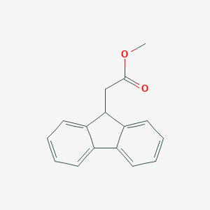 molecular formula C16H14O2 B064798 methyl 2-(9H-fluoren-9-yl)acetate CAS No. 174770-81-1