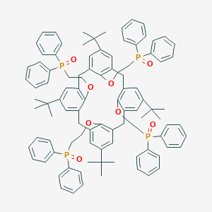molecular formula C100H108O8P4 B064815 tert-Butyl-calix[4]arene tetrakis[2-(diphenylphosphoryl)ethyl ether] CAS No. 171979-66-1