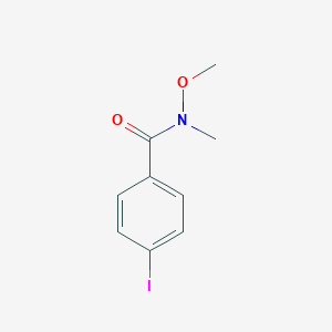 molecular formula C9H10INO2 B064821 4-碘-N-甲氧基-N-甲基苯甲酰胺 CAS No. 187617-01-2
