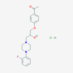 1-(4-{3-[4-(2-fluorophenyl)piperazin-1-yl]-2-hydroxypropoxy}phenyl)ethan-1-one hydrochloride