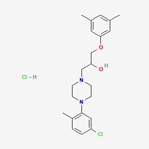 1-[4-(5-chloro-2-methylphenyl)piperazin-1-yl]-3-(3,5-dimethylphenoxy)propan-2-ol hydrochloride