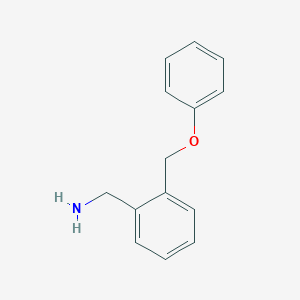 molecular formula C14H15NO B064828 2-(Phenoxymethyl)benzylamine CAS No. 168971-56-0