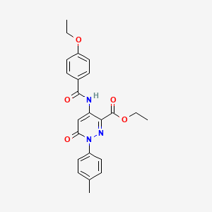 B6483116 ethyl 4-(4-ethoxybenzamido)-1-(4-methylphenyl)-6-oxo-1,6-dihydropyridazine-3-carboxylate CAS No. 942010-06-2