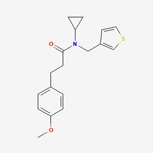 molecular formula C18H21NO2S B6483751 N-cyclopropyl-3-(4-methoxyphenyl)-N-(thiophen-3-ylmethyl)propanamide CAS No. 1234840-00-6