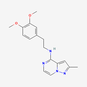 molecular formula C17H20N4O2 B6484066 N-[2-(3,4-dimethoxyphenyl)ethyl]-2-methylpyrazolo[1,5-a]pyrazin-4-amine CAS No. 2640973-71-1