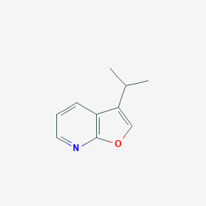 molecular formula C10H11NO B064855 3-Isopropylfuro[2,3-b]pyridine CAS No. 182819-48-3