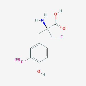 molecular formula C10H11F2NO3 B064858 3-Fluoro-alpha-fluoromethyltyrosine CAS No. 160766-13-2