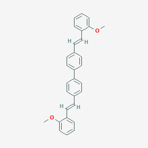 molecular formula C30H26O2 B064860 4,4'-Bis(2-methoxystyryl)-1,1'-biphenyl CAS No. 164908-53-6